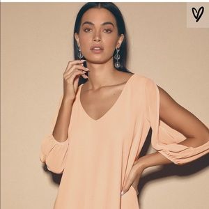 Lulus blush pink dress